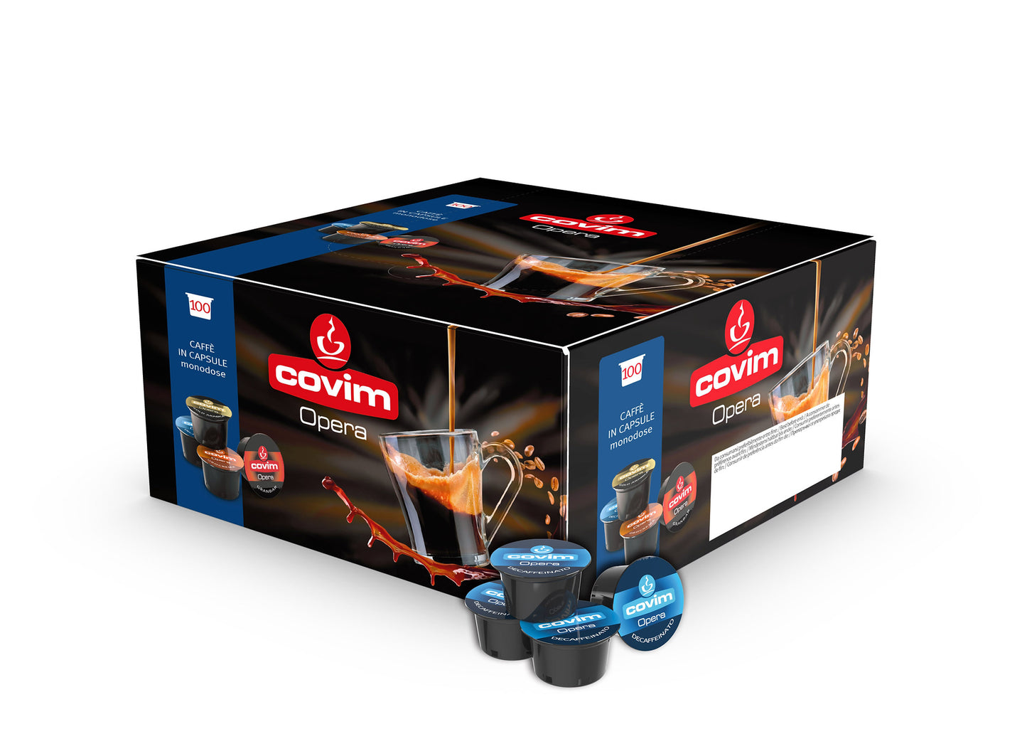 Covim miscela Suave Dek compatibile Lavazza Blue / In Black 100pz