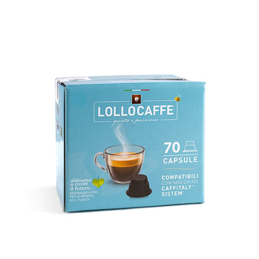 Lollo Caffè miscela nera 75pz compatibile con Caffitaly