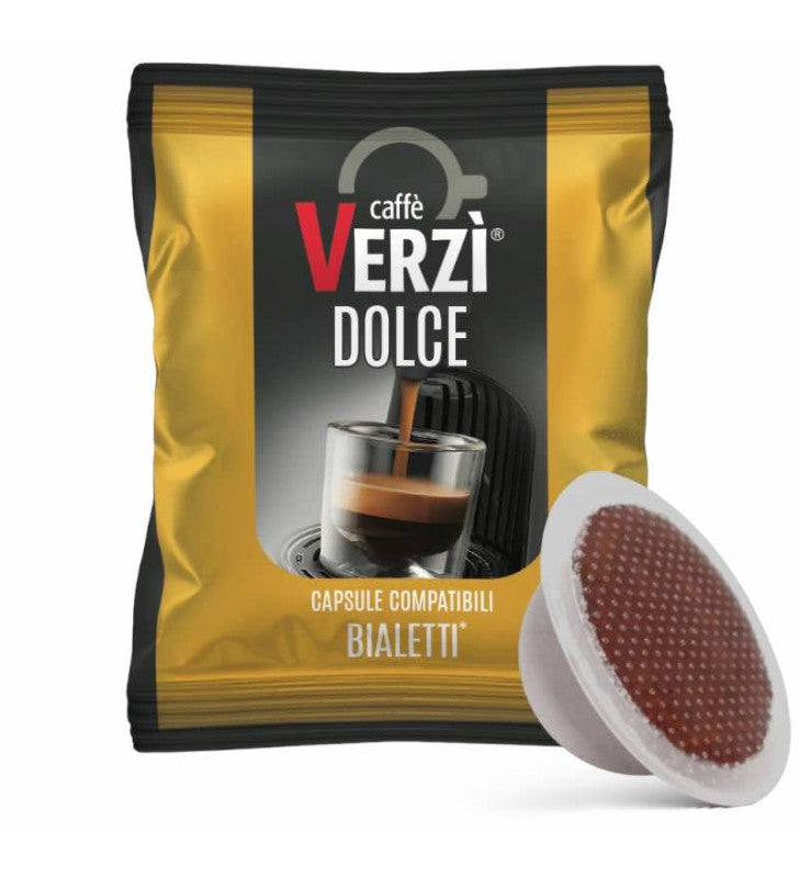 Caffè Verzi miscela Dolce 100pz compatibile Bialetti