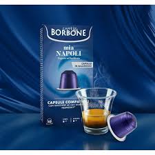 Capsule compatibili  In Alluminio Nespresso Mia Napoli Borbone